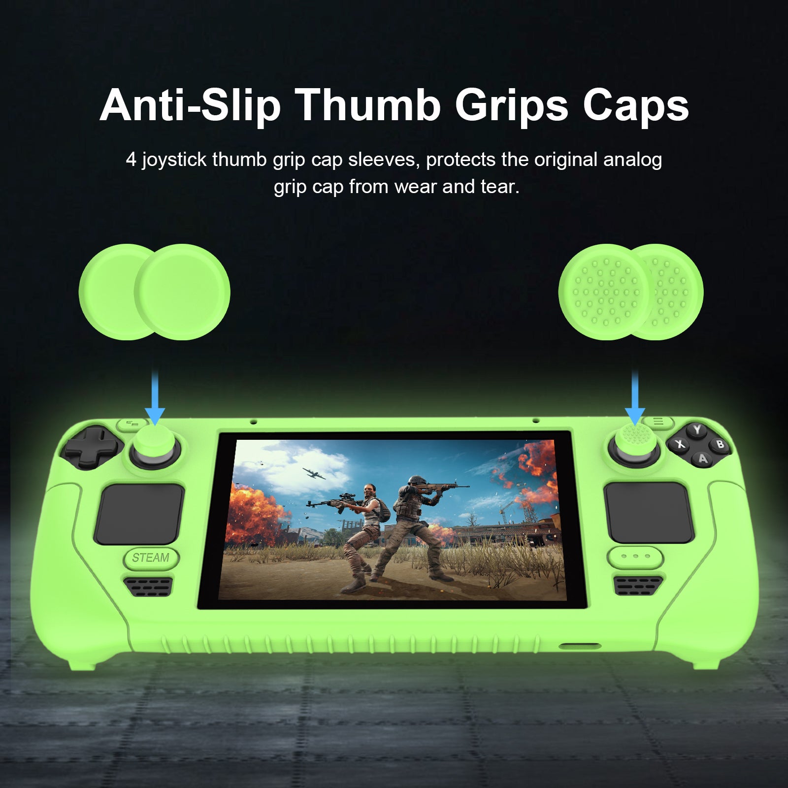 SD001 Silicone Case for Steam Deck Game Console Ergonomic Grip Protective Case Anti-Slip Cover SD001 Silicone Case for Steam Deck Game Console Ergonomic Grip Protective Case Anti-Slip Cover